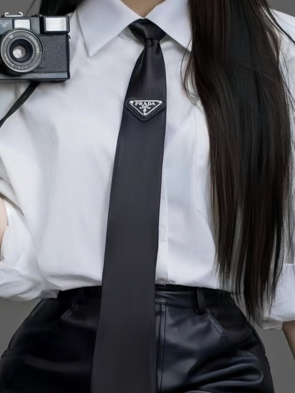 Unisex Prada Black Tie New with Box🖤 - Understated Luxury💵 - Picture 5 of 7